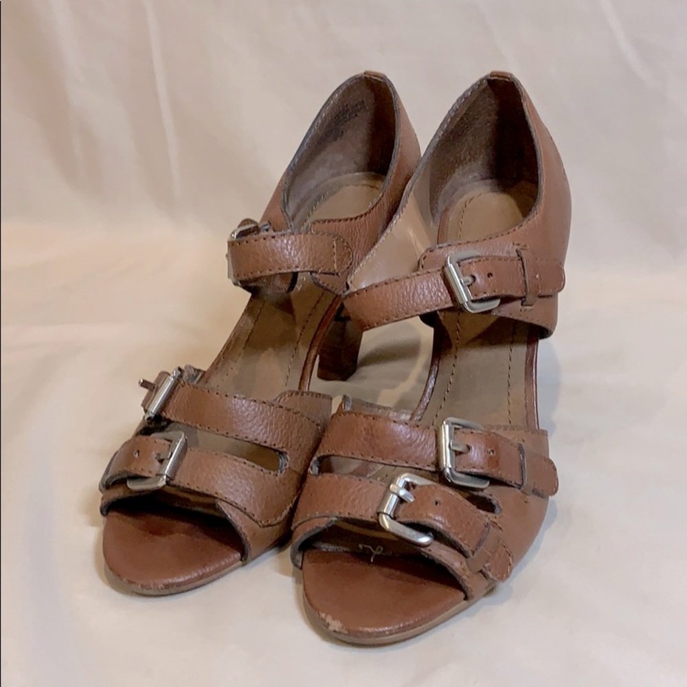 Brown Heels With Buckles